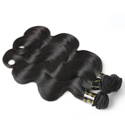 Cherry Silk Luxe Hair 3 Bundle With 13x4/13x6 Frontal Body Wave
