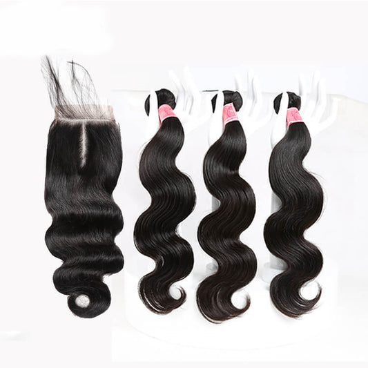 Cherry Soft Hair 3 Bundle With 4x4/5x5/6x6/7x7 Closure Body Wave