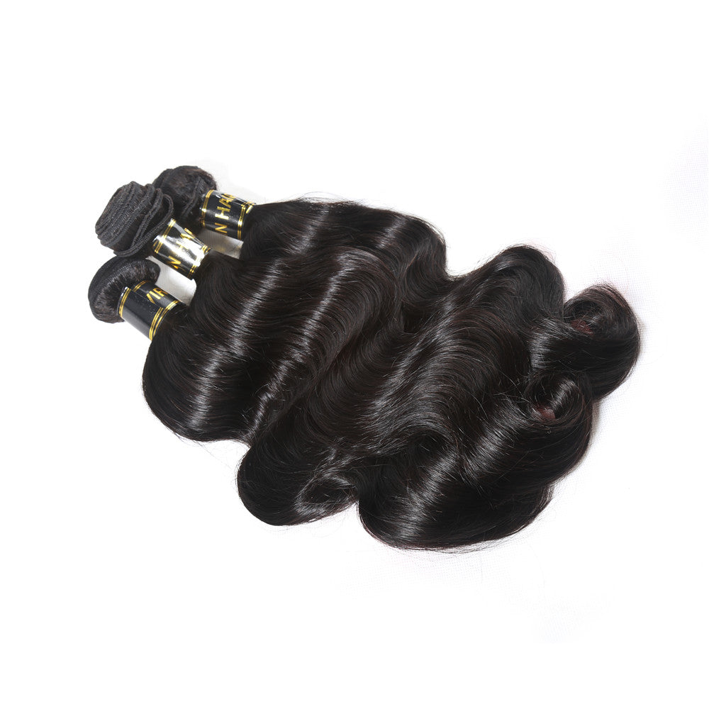 Cherry Silk Luxe Hair 3PSC Body Wave Human Hair Bundles