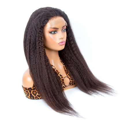 Kinky Straight 5X5 HD Lace Closure Wig 250% Density