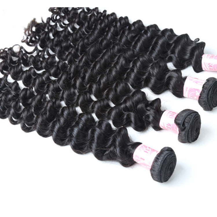 Cherry Soft 3PSC Deep Wave Human Hair Bundles