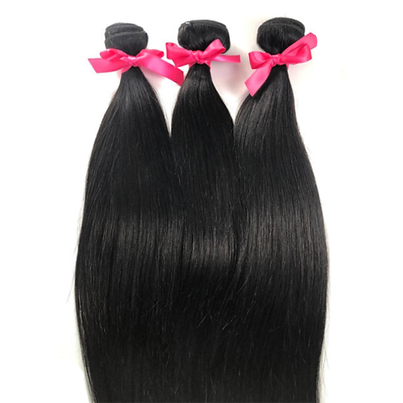 Cherry Prestige Hair 3 Bundle With 13x4/13x6 Frontal Straight Hair
