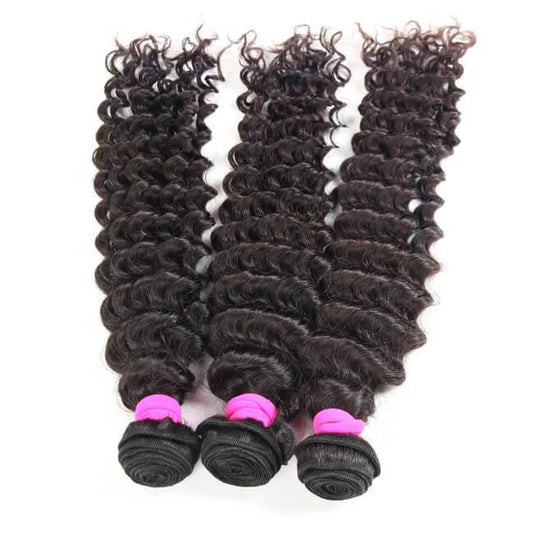Cherry Prestige Hair 3 Bundle With 13x4/13x6 Frontal Deep Wave