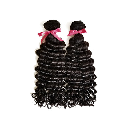 Cherry Prestige Hair 3 Bundle With 4x4/5x5/6x6/7x7 Closure Deep Wave
