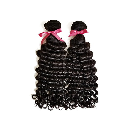 Cherry Prestige Hair 3 Bundle With 4x4/5x5/6x6/7x7 Closure Deep Wave