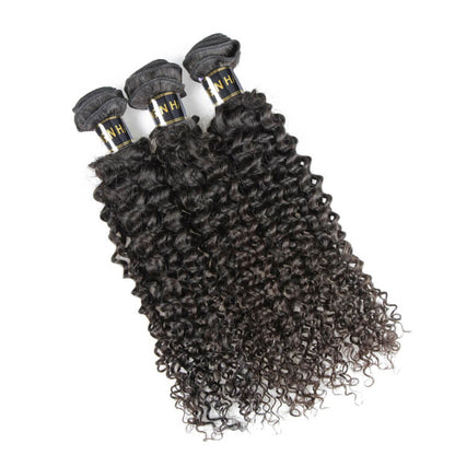 Cherry Silk Luxe Hair 3 Bundle With 13x4/13x6 Frontal Curly Hair