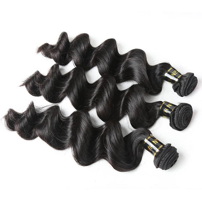 Cherry Silk Luxe Hair 3PSC Loose Wave Human Hair Bundles